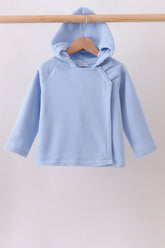Blue Fleece Bow Coat - Aaria Tees
