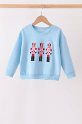 Blue Nutcracker Sequin Top - Aaria Tees