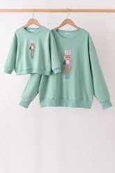 Sage Nutcracker Sequin Mom&me Top - Aaria Tees