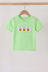 Green Jack-O-Lantern embroidery top - Aaria Tees