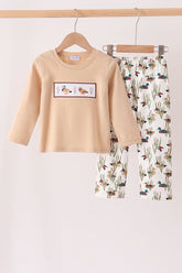 Duck embroidery pants set - Aaria Tees