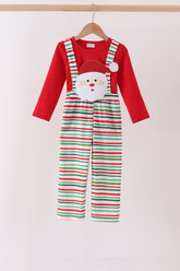 Red santa claus applique 2pc set - Aaria Tees
