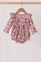 Pink leopard rufle bubble - Aaria Tees