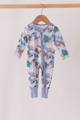 Blue Cowboy Bamboo Romper - Aaria Tees