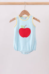 Blue Apple Embroidery Bubble - Aaria Tees