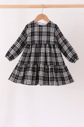 Black&white plaid dress - Aaria Tees