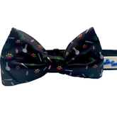 Marijuana Black Dog Bow Tie - Aaria Tees