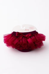 Maroon Ruffle Tutu Bloomer - Aaria Tees