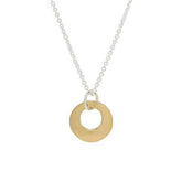 Circle Gold-Plated Necklace - Aaria Tees