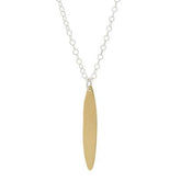 Long 18 Inch Oval Gold Plate Necklace - Aaria Tees