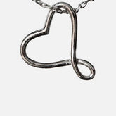 Figure Eight Heart Pewter Necklace - Aaria Tees