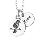Free Bird Pewter Necklace - Aaria Tees