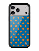 Polka Dot | Blue and Orange iPhone Case - Aaria Tees