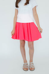 Neon Pink Twirl Skort - Aaria Tees