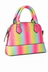 Neon Rainbow Glitter Girl's Crossbody Purse - Aaria Tees