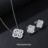 Women's Luxury High-grade Fashion Sterling Sier Four Leaf Necklaces - Aaria Tees