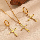 Women's Cross Stainless Steel Clavicle Chain Exquisite Simple Personalized Necklaces - Aaria Tees
