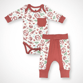 Otter Long Sleeve Bodysuit and Pant | Organic Pima Cotton - Aaria Tees