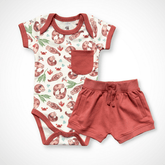 Otter Bodysuit and Shorts | Organic Pima Cotton - Aaria Tees