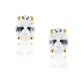 Oval Cut Studs - Aaria Tees