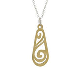 Water Ha Brass Necklace - Aaria Tees