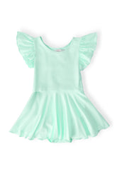 Pastel Green S/S Twirl Leotard - Aaria Tees