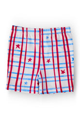 Patriotic Plaid Twirl Shorts - Aaria Tees