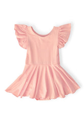 Peach S/S Twirl Leotard - Aaria Tees