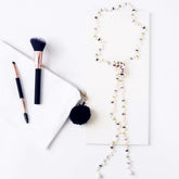 Pearl & Gemstone Ballet Lariat Necklace - Aaria Tees