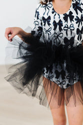 Perfectly Tied 3/4 Sleeve Tutu Leotard - Aaria Tees