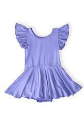 Periwinkle S/S Twirl Leotard - Aaria Tees