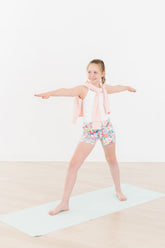 SALE Petal Power Active Shorty Shorts - Aaria Tees