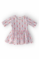 Pink Nutcracker 3/4 Sleeve Twirl Bodysuit - Aaria Tees