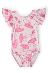Pirouette S/S Flutter Sleeve Leotard - Aaria Tees