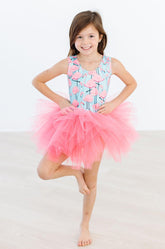 Pretty in Pink Flamingos Tank Tutu Leotard - Aaria Tees