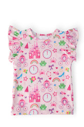 Princess & the Froggie S/S Ruffle Tee - Aaria Tees