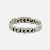 Friends Forever Sterling Silver Ring - Aaria Tees
