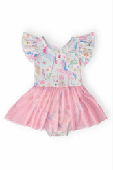 Rainbow Vibes S/S Twirl Leotard - Aaria Tees
