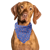 Red, White and Bones American Flag USA Tie On Dog Bandana - Aaria Tees