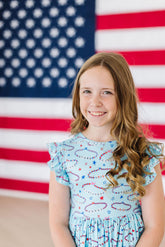 SALE Miss Americana (Mila's Version) Flutter Sleeve Twirl Dress - Aaria Tees