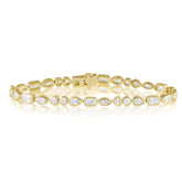 Perrine Bezel Tennis Bracelet - Aaria Tees