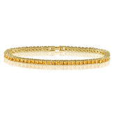 Karla Tennis Bracelet - Citrine - Aaria Tees
