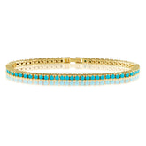 Karla Tennis Bracelet - Turquoise - Aaria Tees