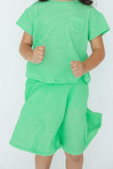 Seafoam Green Scrunchy Twirl Skort - Aaria Tees