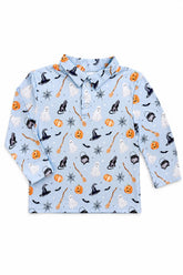 Spooky Season L/S Polo - Aaria Tees
