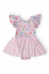 Springtime Bows S/S Twirl Leotard - Aaria Tees