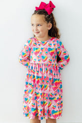 Sugar & Spice 3/4 Sleeve Pocket Twirl Dress - Aaria Tees