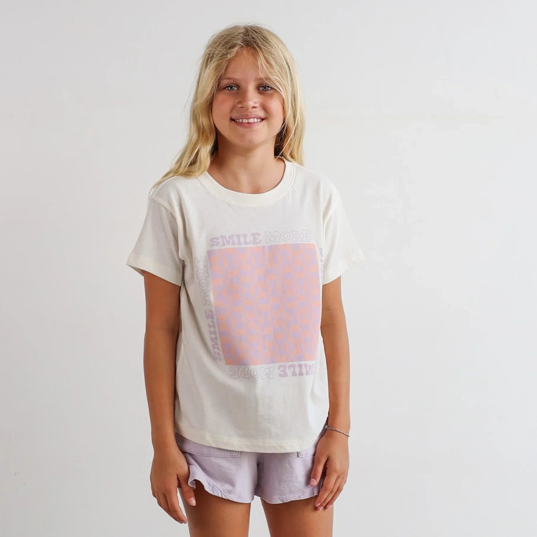 Girls Smile More Graphic Tee - Aaria Tees Aaria Tees