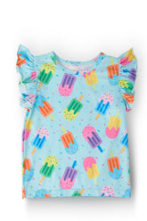 Sweet Treat S/S Ruffle Tee - Aaria Tees