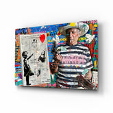 Banksy's Picasso Glass Wall Art || Designer Collection - Aaria Tees
